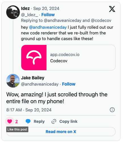 @andhaveaniceday responding via X to our new renderer